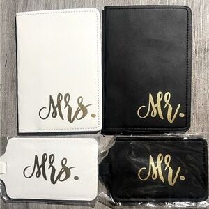 Mr & Mrs Luggage Tags & Passport Covers